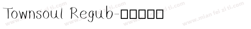 Townsoul Regub字体转换
